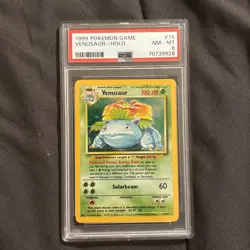 Wizards of the Coast 1999 Pokemon Base Set Venusaur Holo PSA 8 15/102 - Image 4