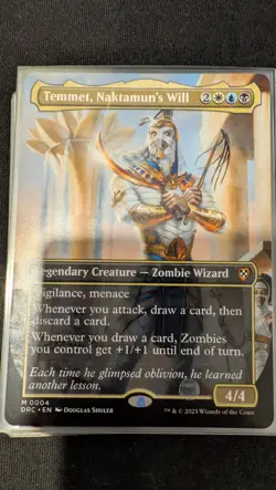 Temmet, Naktamun's Will, Borderless, Aetherdrift Commander, Pack Fresh - Image 1