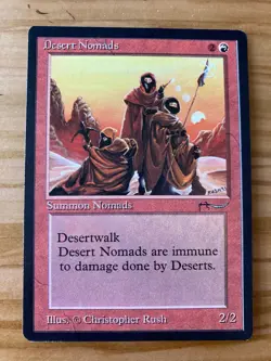 Magic the Gathering MTG Arabian Nights Desert Nomads NM (Beta Bob) - Image 1
