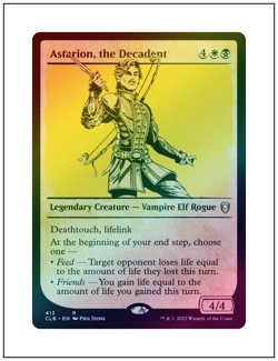 1x Astarion, the Decadent, Showcase Art, Foil, Magic MTG NM - Image 1
