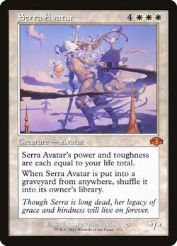 Serra Avatar Foil - Dominaria Remastered MTG-NM - Image 1