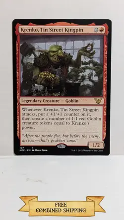 Krenko, Tin Street Kingpin Commander: Kamigawa: Neon Dynasty ...sku: CC124 - Image 1