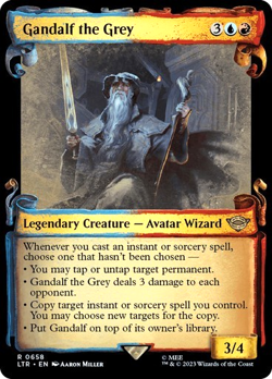 MTG - Gandalf the Grey - Silver Foil - Showcase - Lord of the Rings - Magic - Image 1
