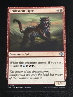 MTG Tarkir: Dragonstorm Iridescent Tiger 0109 NM - Image 1