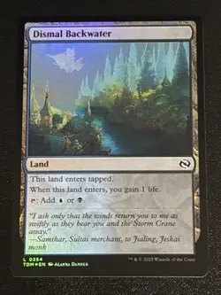 MTG Tarkir: Dragonstorm Dismal Backwater Foil 0254 NM - Image 1
