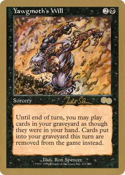 Yawgmoth's Will (Jakub Slemr) [World Championship Decks 1999] Lightly Played - Image 1