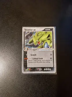 Tyranitar ex 17/17 Pokemon 2004 POP series 1 Rare Holo FREE UK DELIVERY - Image 1