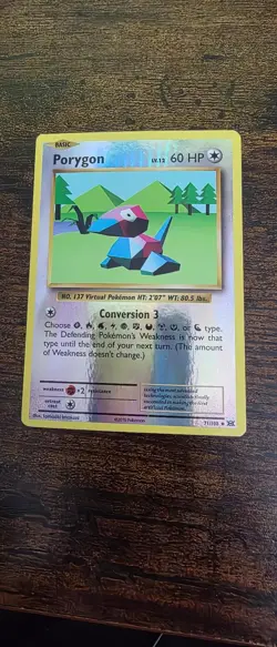 Porygon 71/108 Uncommon Evolutions Pokemon Reverse Holo Near Mint - Image 1