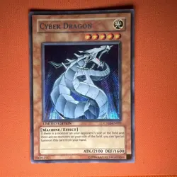Cyber Dragon CT03-EN002 Secret Rare 2006 Collectors Tin Yu-Gi-Oh Limited LP - Image 1