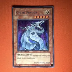 Cyber Dragon CT03-EN002 Secret Rare 2006 Collectors Tin Yu-Gi-Oh Limited LP - Image 1