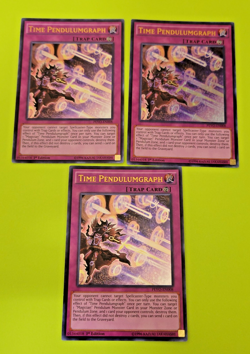 Yu-Gi-Oh Time Pendulumgraph 1st Edition Ultra Rare PEVO-EN008 Nm Play Set - Image 1