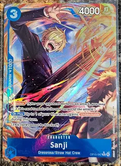One Piece Adventure on Kami's Island OP15-047 Sanji Alt Art NM or better - Image 1