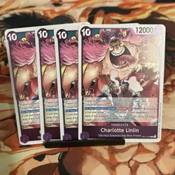 OP11-073 Charlotte Linlin (R) A Fist of Divine Speed One Piece CCG x4 Playset NM - Image 1