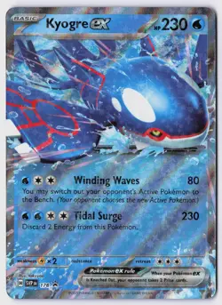 Kyogre ex - 178 Holofoil SV: Scarlet & Violet Promo Cards NM Promo - Image 1