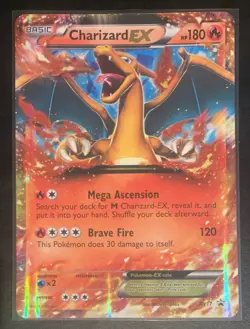 Pokemon Charizard EX XY17 JUMBO Holo Oversized Promo Card LP - Image 1