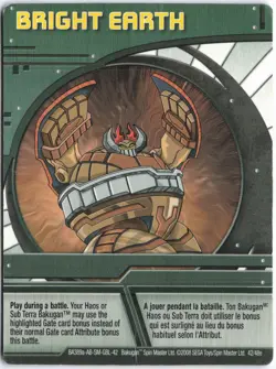 Bakugan BRIGHT EARTH Green Ability Card BA389a-AB-SM-GBL-42 42/48e - Image 1