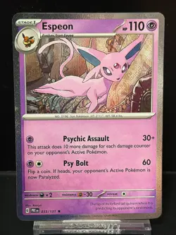 Espeon - 033/131 (Cosmos Holo) Holofoil Miscellaneous Cards & Products Rare - Image 1