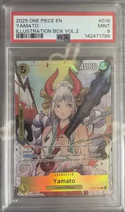 Yamato Illustration Box Vol 2 ST13-016 One Piece Promotion Cards Foil PSA 9 - Image 1