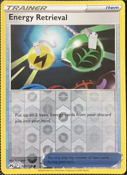 Energy Retrieval 127/159 Crown Zenith Reverse Holo - Pokemon Card - Image 1