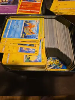 Pokemon TCG Bulk lot in 3 tins 100s of cards - Image 2