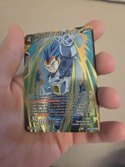 Dragon Ball Super Card Game At All Costs Vegeta BT4-030 SR Foil NM - Image 1