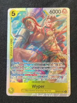 Bandai One Piece Card Game Wyper OP15-114 Character Holo Card English 6000 - Image 1