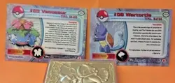 1999 Pokemon WARTORTLE #08 Silver Holo Foil Card #03 Venusaur TCG FREE S&H - Image 2