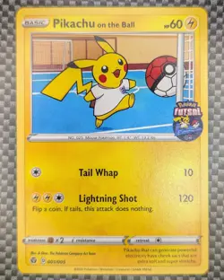 Pokemon Pikachu On The Ball 001/005 UK Futsal Promo Card - Sold As Seen Loose TC - Image 1