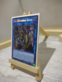 Yu-Gi-Oh Card Xtra HERO Infernal Devicer Secret Rare BLC1-EN009 Limited Edition. - Image 2