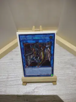 Yu-Gi-Oh Card Xtra HERO Infernal Devicer Secret Rare BLC1-EN009 Limited Edition. - Image 4
