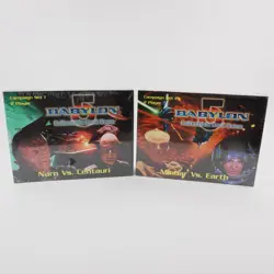 Babylon 5 CCG Campaign Set 1 & 2 Box Lot Sealed Vintage Sci-Fi Card Game TCG - Image 1