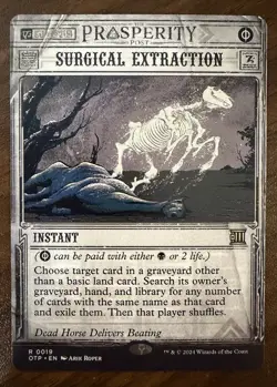 MTG Surgical Extraction 0019, Outlaws of Thunder Junction: Breaking News, Rare - Image 1