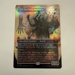 MISPRINT The Dawning Archaic FOIL Borderless 289 Strixhaven SOS MTG Unplayed NM - Image 1