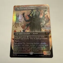 MISPRINT The Dawning Archaic FOIL Borderless 289 Strixhaven SOS MTG Unplayed NM - Image 2