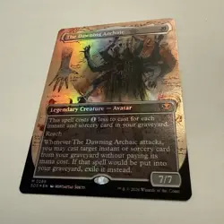 MISPRINT The Dawning Archaic FOIL Borderless 289 Strixhaven SOS MTG Unplayed NM - Image 3