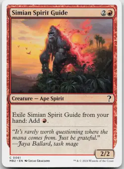 Simian Spirit Guide (White Border) Mystery Booster 2 61 NM C - Image 1