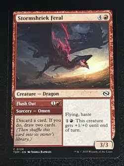 MTG Tarkir: Dragonstorm Stormshriek Feral 0124 NM - Image 1