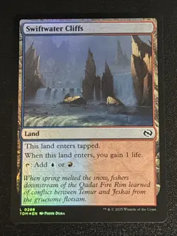 MTG Tarkir: Dragonstorm Swiftwater Cliffs Foil 0268 NM - Image 1