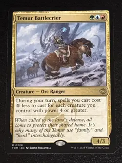 MTG Tarkir: Dragonstorm Temur Battlecrier 0228 NM Rare - Image 1