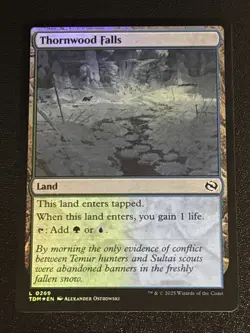 MTG Tarkir: Dragonstorm Thornwood Falls Foil 0269 NM - Image 1