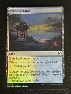 MTG Tarkir: Dragonstorm Tranquil Cove Foil 0270 NM - Image 1
