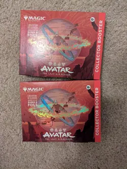 2 Magic The Gathering Avatar The Last Airbender Collector Booster Boxes - Image 1