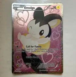 Pokemon TCG Emolga RC23/RC25 Legendary Treasures Radiant Holo Full Art - Image 1