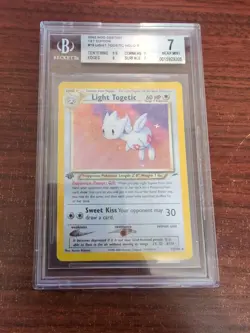Pokemon Light Togetic Neo Destiny 1st Edition Holo Rare #15 PSA BGS 7 - Image 1