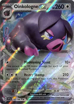 Pokemon TCG Oinkologne ex - 158/198 158/198 Holofoil SV01: Scarlet & Violet Base - Image 1