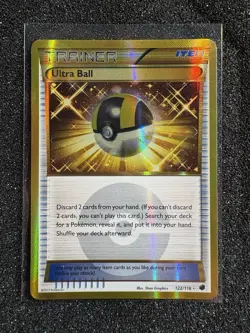 Ultra Ball #122/116 Holo Secret Rare Pokemon Card Plasma Freeze (2013) - Image 1