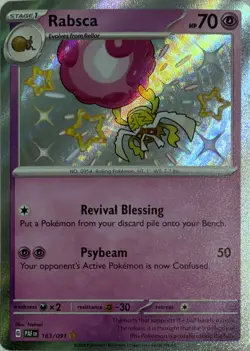 Pokemon TCG Rabsca 163/091 Paldean Fates - Image 1