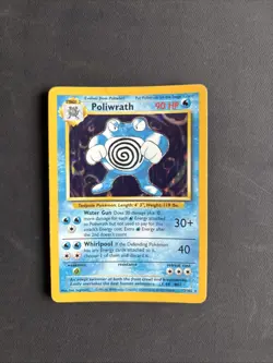 Pokemon TCG Poliwrath Base Set 13/102 Holo Unlimited Holo Rare WOTC Vintage - PL - Image 1