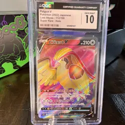 Pokemon TCG Pidgeot V 112/100 S11 Lost Abyss JP CGC 10 Super Rare Holo - Image 1