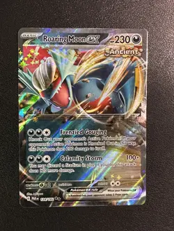 Roaring Moon ex Double Rare SV04: Paradox Rift 124/182 NM Pokemon TCG - Image 1